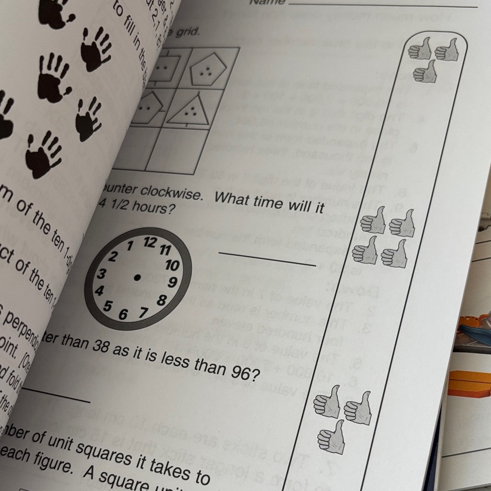 3 NEW Math Rules Kids Workbook Set - Picture 3 of 5